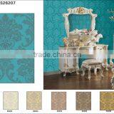 Glitter wallpaper wall paper /vinyl wallpaper/pvc wallcovering/modern classical wallpaper