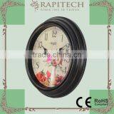 11 Inch Wall Garden Decorative Plastic Clock thumbnail-2