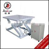 Single Scissor Aluminum Hydraulic Lift Table thumbnail-1