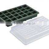 High Quantity 24 Cells Black PS Seeding Tray With Lid thumbnail-2