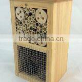 FSC Wooden Garden Hanging Bee Insect Hotel Wooden Insect Bee House thumbnail-2