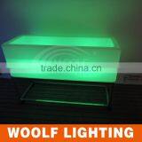 Commercial Large Plastic Rectangular Led Light Ice Bucket