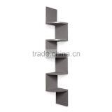 Large Black Laminate Corner Wall Mount Shelf thumbnail-1