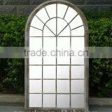 Vintage Garden Iron Window Mirrors With Natural Beauty Reflection thumbnail-1