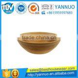 Chinese Natural Bamboo Salad Food Bowl Wholesale Support Custom LOGO thumbnail-1
