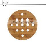 Little Round Bamboo Wood Cutting & Kitchen Chopping Board With Groove thumbnail-3