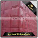 Decorative Laser Cutting Outdoor Aluminium Perforated Sheet Metal Facade thumbnail-3