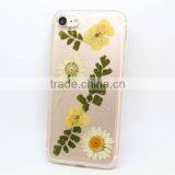 Transparent TPU Phone Case Real Flower Sticker Phone Cover Protective Back Cover for IPhone 7 / Plus thumbnail-4