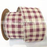 Wholesale Cheap Lattice Cotton Linen for Ribbon thumbnail-4