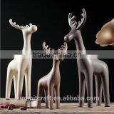 Set of 3 Lovely Decorative Ceramic Porcelain Deer Figurines thumbnail-4