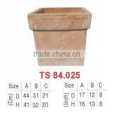 17 Inch Square Terracotta Flower Pot thumbnail-1