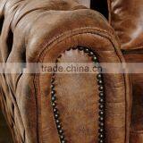 Italy Classical Chesterfield Sofa Design With High Quality Leather Button thumbnail-2