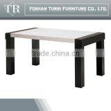 Newest Design Black Stone Marble Top Oak Wood Base TV Stand thumbnail-6