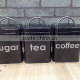 New Stylish Glossy Metal Sealed Coffee Tea Sugar Tin Canister thumbnail-5