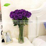 FLS01-5 GNW Decorative Fresh Black Rose Flower for Wedding Decoration Stage Plastic Flower Wedding thumbnail-1