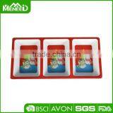 Christmas Festival Products Three Chips Use Colorful Rectangle Holiday Divider Bowl thumbnail-1