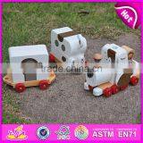 2015 High Quality Creative Dragging Dog Wooden Toys,Cheap Kids Toys Pull Line Toy,Lovely Dog Design Pull and Push Toy W05B090 thumbnail-5