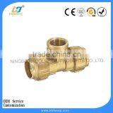 Brass Plumbing Pex Tee Fitting thumbnail-1