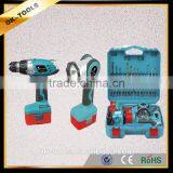 OK-Tools China Manufacturer Cordless Screwdriver & Cordless Jigsaw Tool Set thumbnail-1