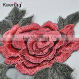 25*18.5 Flower Motif Lace Applique Iron On Embroidery Patch for Garment Accessories thumbnail-3