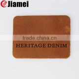 New arrival fashion brand pu jeans patches 2015 genuine leather label custom