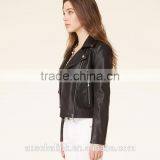 New Arrival Pakistan Style Girls Short Leather Jacket Made in China 2016 thumbnail-2