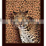 Argentina Extra Thick Heavy Leopard Tiger Design Printed Plush Travel Blanket