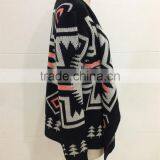 Women Open Chest Knitted Patterns Aztec Cardigan Sweater thumbnail-4