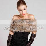 CX-B-26C Genuin Rabbit Fur Knitted Fashion Scarf thumbnail-1