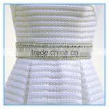 Chaozhou Strapless A-line Trailing Wedding Dress With Beaded thumbnail-5