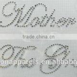Custom Wedding Words Hot Fix Rhinestone for Clothing thumbnail-5