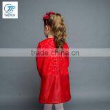 2017 New Arrival Girls Casual Party Dress Together With Leather Girls Long Sleeve Frock thumbnail-4