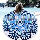 Cotton Velour Promotions Logos Australian The Beach People Roundie Towel With Tassel Fringe thumbnail-1