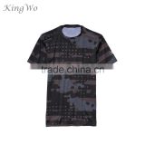 sublimation camo t-shirts sport tshirts fitness wear