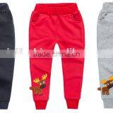 China Supplier Boy Trousers Wholesale100%Cotton Kids Wear Casual Children Embroidery Trouser Pants thumbnail-3