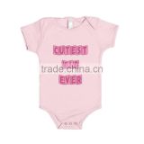 Custom soft printed pink baby garment