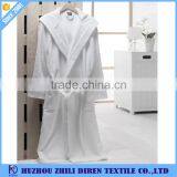 Hot Sale White 100% Cotton Terry Hotel Robe, Luxury Bath Robe thumbnail-6