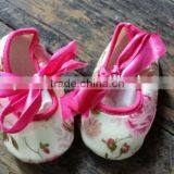 Floral Printed Newborn Baby Crib Shoes Baby Shoes Infant Shoes Toddlers Shoes thumbnail-1