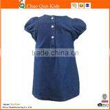 New Cheap Price Kids Denim Frock Hello Kitty Embroidery Dress Design thumbnail-2