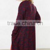 Women's Long Tunic Wrap Around Mixed Wool Cardigan Sweater With Wholesale Price thumbnail-4