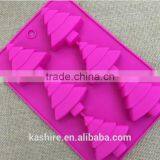 Wholesale Safety Christmas Tree Shape Silicone Chocolate Mould,soap Mold,diy Cake Mould thumbnail-1