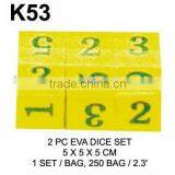 K53 2PC EVA DICE SET thumbnail-1