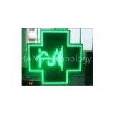 P14 Waterproof 5500 Green Outdoor Pharmacy Led Message Board Light 3D Animation With CE