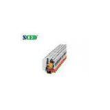 20.0mm Din Rail Mounted Terminal Blocks , High Current PCB Terminal Block 600V 150A