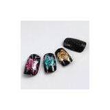 OEM and ODM Glitter Fingers Fake Nails , Salon French Nail