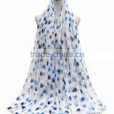 China Factory Heart Print Scarf Women Hijab thumbnail-4