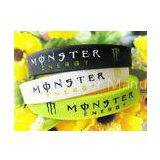 Monster silicone bracelet wristband 4 color Sports Silicone Bracelets