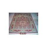Size 4x6 Hand Knotted Pure Silk Carpet thumbnail-3