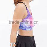 Tie-Dye Caged Crop Top Ladies Wholesale Crop Tops thumbnail-3