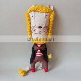 Lovely Hand-sewn Lion Plush Toys. Sew. Stuffed Animal.Cute DIY Lion thumbnail-3